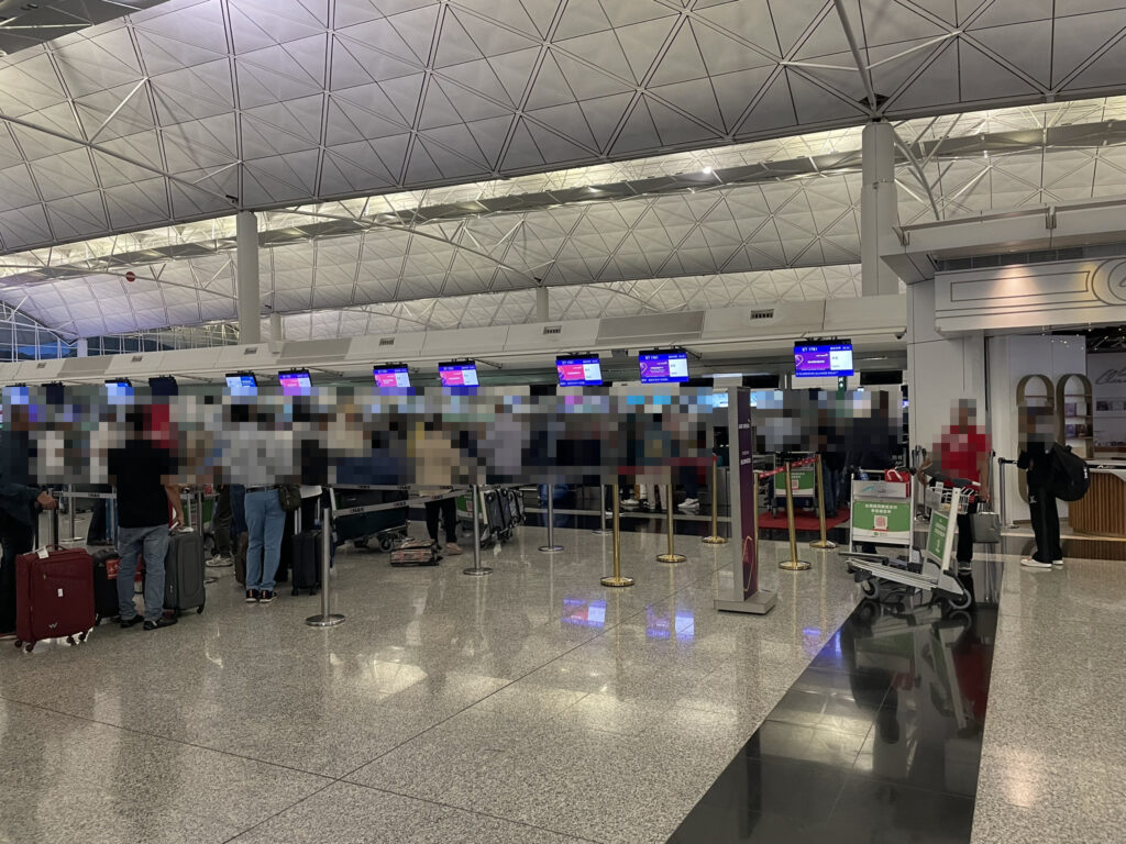 エアインディアチェックイン_香港国際空港