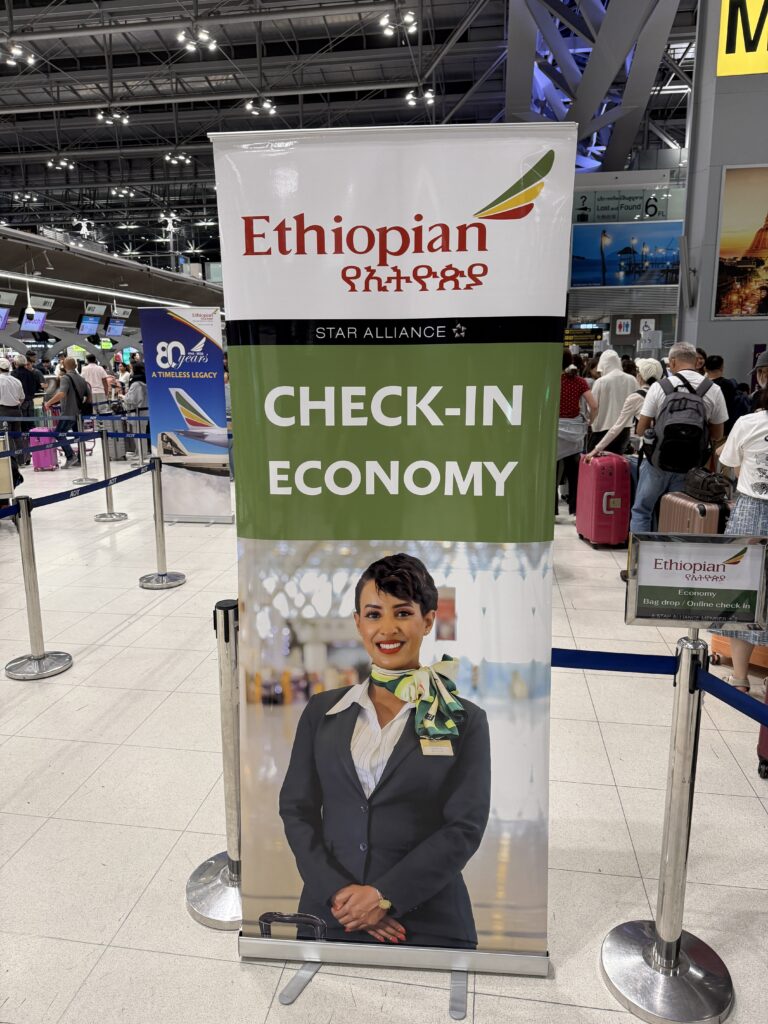 スワンナプーム国際空港_エチオピア航空カウンター案内