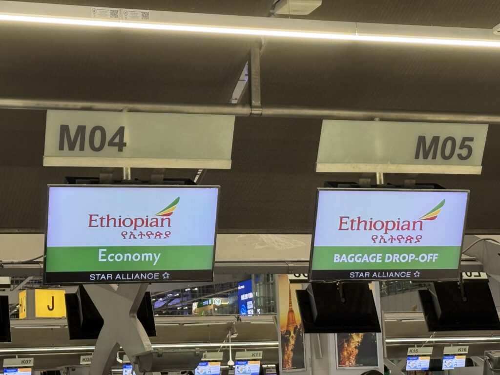 スワンナプーム国際空港_エチオピア航空チェックインカウンター